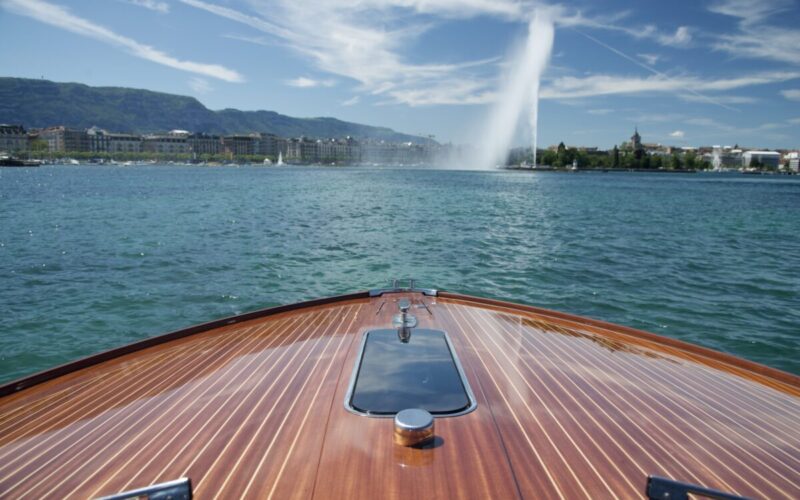 Bow view of Lake Geneva.