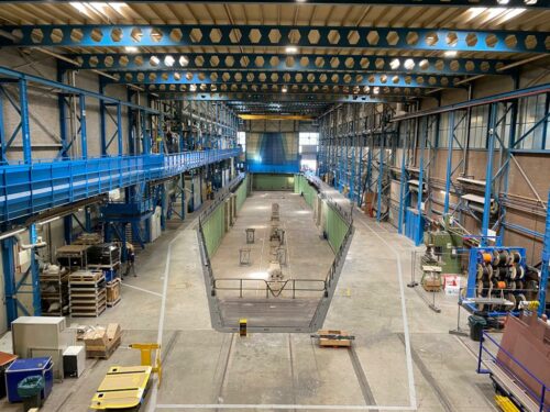 View from inside the Feadship Shipyard