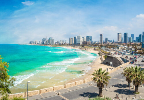 Panoramic view of  Tel Aviv, Israel