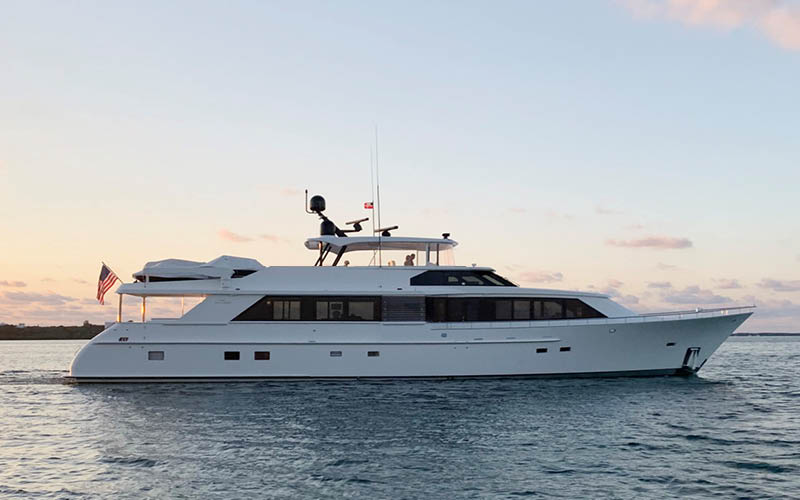 Profile of PATIENCE 96 foot Nordlund yacht for sale
