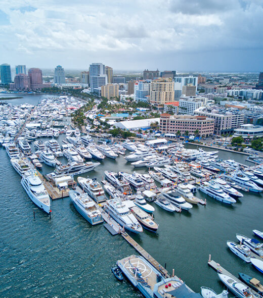Worth Avenue Yachts' Display at the 2023 Palm Beach Boat Show