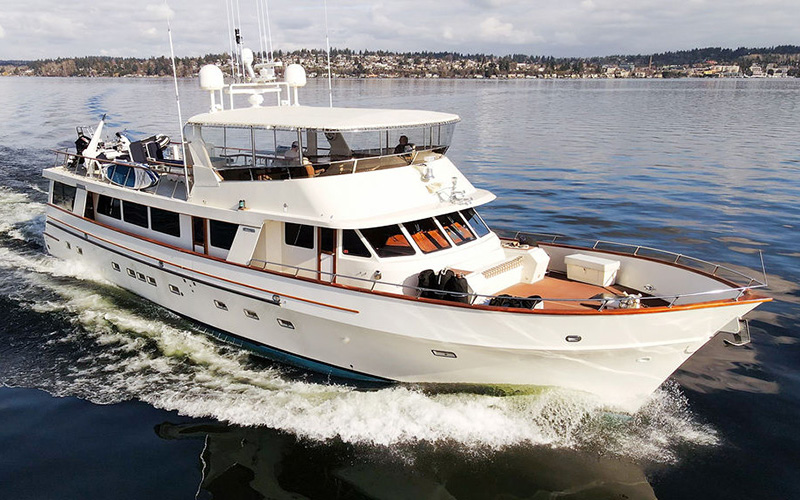 PACIFIC SHADOW II 82' Westport Profile Photo Seattle Boats Show